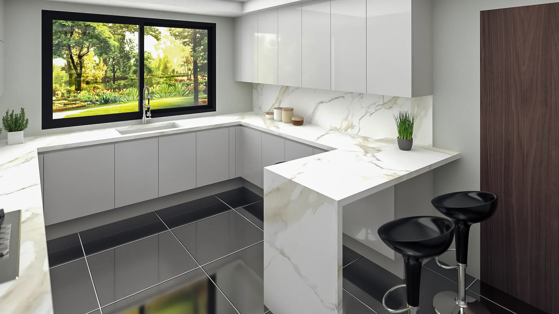 Vue 3 — Cuisine contemporaine sur mesure