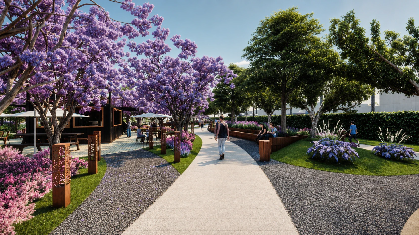 Parc urbain et aménagement paysager, projet FORM STUDIO à Casablanca